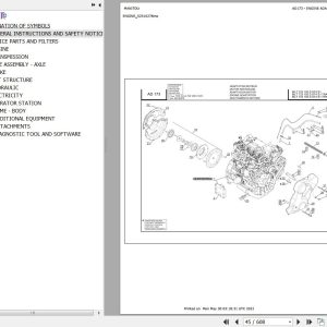 Manitou MLT 635 to MLT 733 105 D ST4 S1 TRACT LSU Parts Catalog 647599