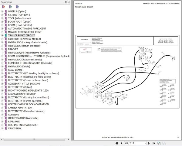 Manitou MLT 841 145 PS 1041 145 PSL Y ST5 S1 MLT X 841 145 PS 1041 145 PSL Y ST 3A S1 Parts Catalog 52730405
