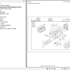 Manitou MLT X 735 T LSU S.6 E3 to MLT X 1035 LT LSU S6 E3 Parts Catalog 647121