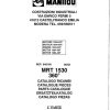 Manitou MRT 1530 TURBO COMFORT LINE MOT 1004 40T Parts Catalog 648156