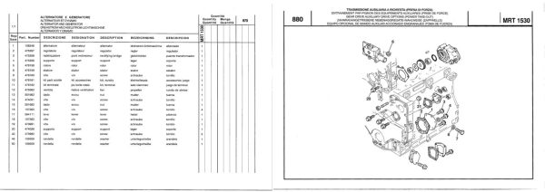 Manitou MRT 1530 TURBO COMFORT LINE MOT 1004 40T Parts Catalog 648156 1