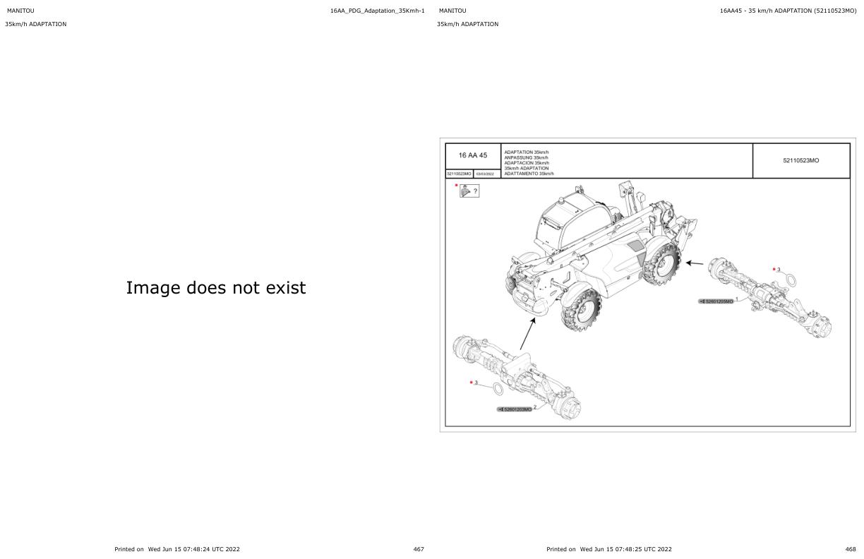Manitou MT 1440 A 100D ST5 S1 MT 1840 A 100D ST5 S1 Parts Catalog 647784
