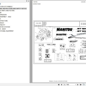 Manitou MT 1440 EASY 75D ST5 S1 to MT 1840 100D ST5 S1 Parts Catalog 647760