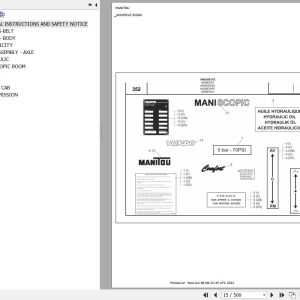Manitou MVT 665 TURBO COMFORT LINE MOT 1104C 44TA E2 Parts Catalog 648280