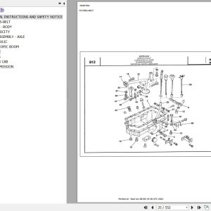 Manitou MVT 935 TURBO COMFORT LINE MOT 1004 4T Parts Catalog 547615