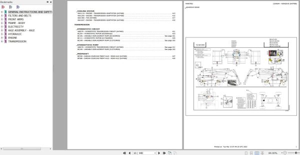Manitou Platform 160 ATJ E3 Parts Catalog 647400