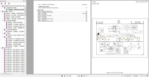 Manitou Platform 160 ATJ PLUS Parts Catalog 547406