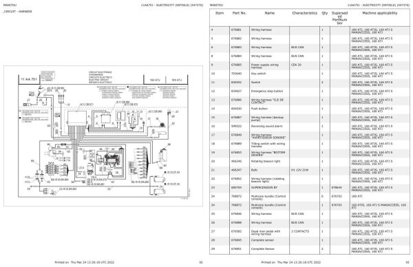 Manitou Platform 160 ATJ Parts Catalog 547370 1