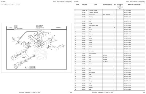 Manitou Platform 200 ATJ RC Parts Catalog 547386 1