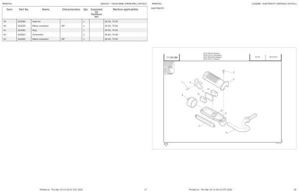 Manitou Platform 65EX Parts Catalog 547321 1