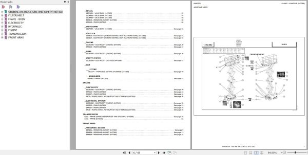 Manitou Platform 78 SEC 2 Parts Catalog 647369