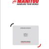 Manitou Platform 78SEC2 100SEC2 120SE2 Operators Manual 647369