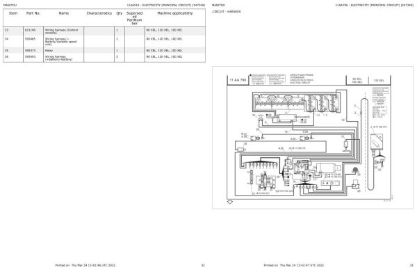 Manitou Platform 80 XEL Parts Catalog 547349 1