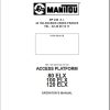 Manitou Platform 80ELX 100ELX 120ELX Operators Manual 547325