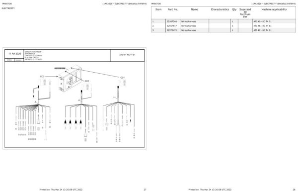 Manitou Platform ATJ 46 RC T4 S1 Parts Catalog 647644 1
