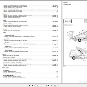 Manitou Platform MOB 130 Parts Catalog 547369