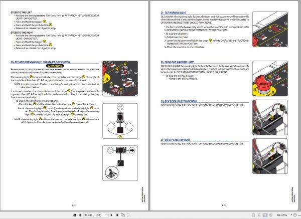 Manitou Platform VJR26S1 Operators Manual 64779 1