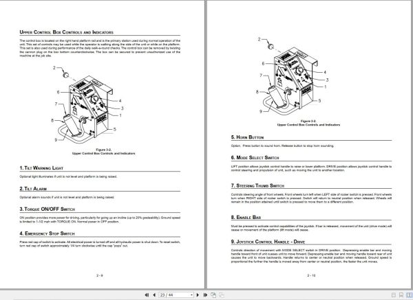 Manitou Scissor Platform 80EX Operators Manual 547323 1