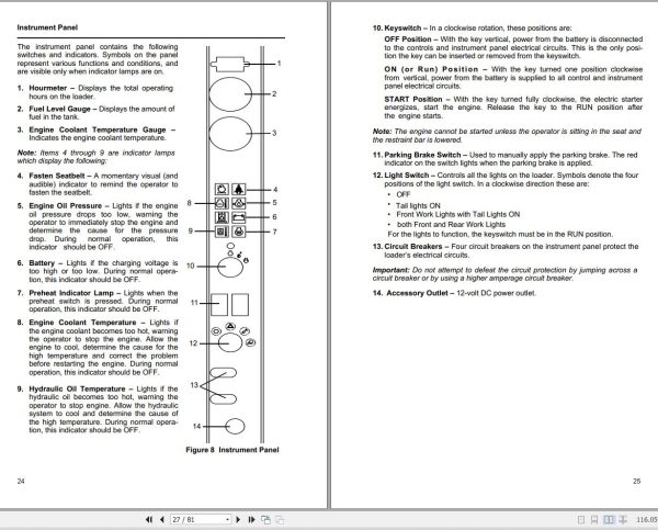 Manitou Skid Steer Loader 1340R Operators Manual 50111949B 1