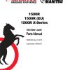 Manitou Skid Steer Loader 1500R Parts Manual 50940344E