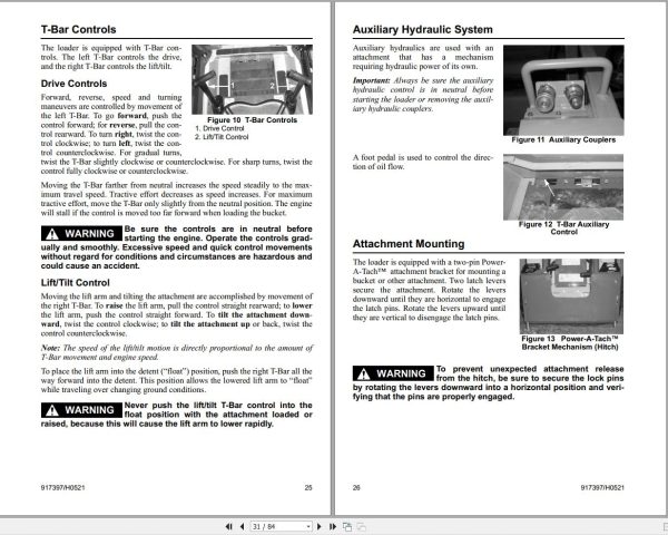 Manitou Skid Steer Loader 850R 2012 Operators Manual 917397H 1