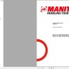 Manitou Telehander MLT X 737 130 MLT X 741 140 Service Manual 647867EN USM2