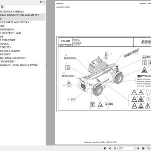Manitou Telehandler MHT 10160 175Y ST5 S1 Parts Catalog 649305