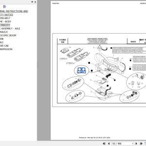 Manitou Telehandler MHT 10160 L EVOLUTION E3 Parts Catalog 648606