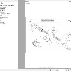 Manitou Telehandler MHT 10210 L E3 ESERCITO ITALIANO Parts Catalog 648549