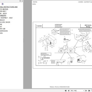 Manitou Telehandler MHT 10225L MINING Parts Catalog 648832