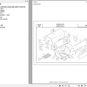 Manitou Telehandler MHT 1076L MHT X 1076L Parts Catalog 648728