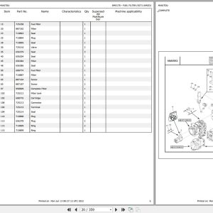 Manitou Telehandler MHT 14350 MHT X 14350 Parts Catalog 648848