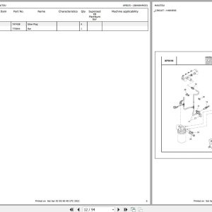 Manitou Telehandler MHT 780 MINING Parts Catalog 884084MOD