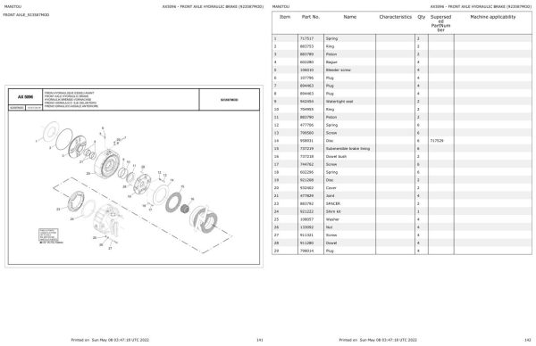 Manitou Telehandler MHT 790 104JD H ST4 S1 Parts Catalog 648966 1