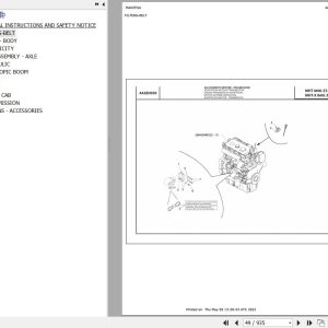 Manitou Telehandler MHT 860 MHT X 860 L EVOLUTION E3 Parts Catalog 648587