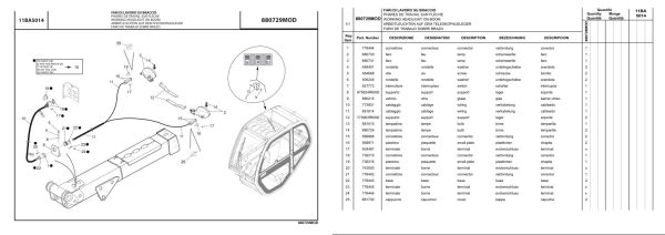 Manitou Telehandler MHT 950 L DEUTCH ARMEE Parts Catalog 648768 1