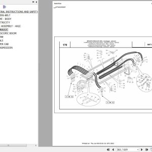 Manitou Telehandler MHT 950 L TURBO SERIE M E2 Parts Catalog 648306