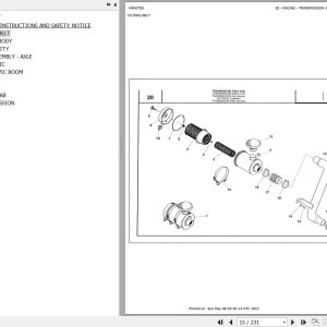 Manitou Telehandler MHT 990 Parts Catalog 648120