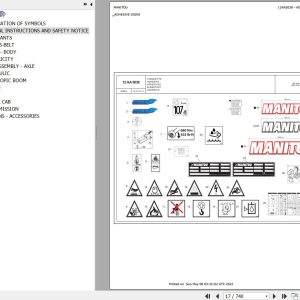Manitou Telehandler MHT X 10130 129M ST3A S1 Parts Catalog 648915