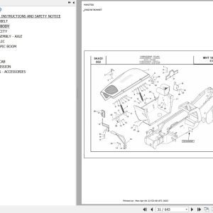 Manitou Telehandler MHT X 10225 L EVOLUTION E3 Parts Catalog 648657