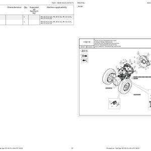 Manitou Telehandler MI 15 G Parts Catalog 647377 1