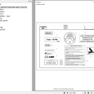 Manitou Telehandler ML 400 SERIE M E2 Parts Catalog 648545