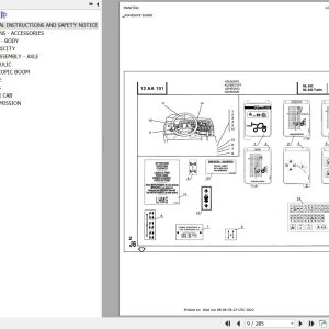 Manitou Telehandler ML 632 TURBO Parts Catalog 547520