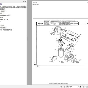Manitou Telehandler MLA 627 TURBO Parts Catalog 547084