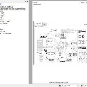 Manitou Telehandler MLA T 533 145 V PLUS D ST5 S1 Parts Catalog 649195