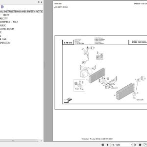 Manitou Telehandler MLB 625 TURBO CONFORT EX S1 E2 Parts Catalog 547878