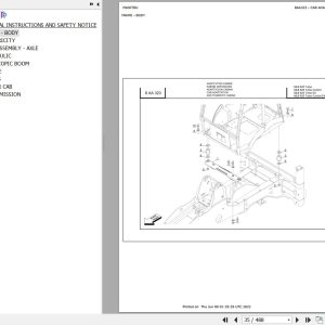 Manitou Telehandler MLB 625 TURBO CONFORT S1 E2 Parts Catalog 547878