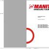 Manitou Telehandler MT X 1440 to MT X 1840 A Service Manual 647793EN USM2