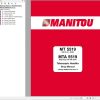 Manitou Telescopic Handler MT5519 MTA5519 Shop Manual 50960124A
