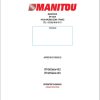 Manitou Telescopic Handlers BT420 BT425 Series 4 E3 Operator Manual 647032 EN